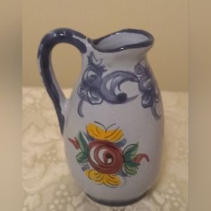 Vtg Vestal Portuguese Handpainted Creamer Pitcher
